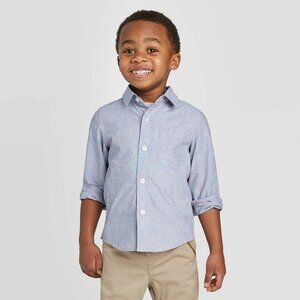 Toddler Boys' Dressey Woven Clipspot Button-Down Shirt - Cat & Jack™